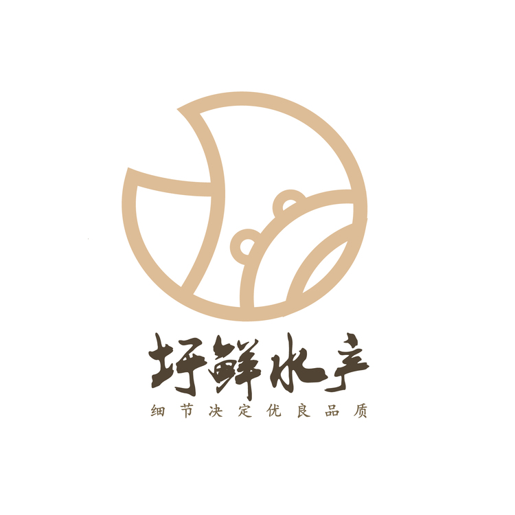 圩鲜水产logo