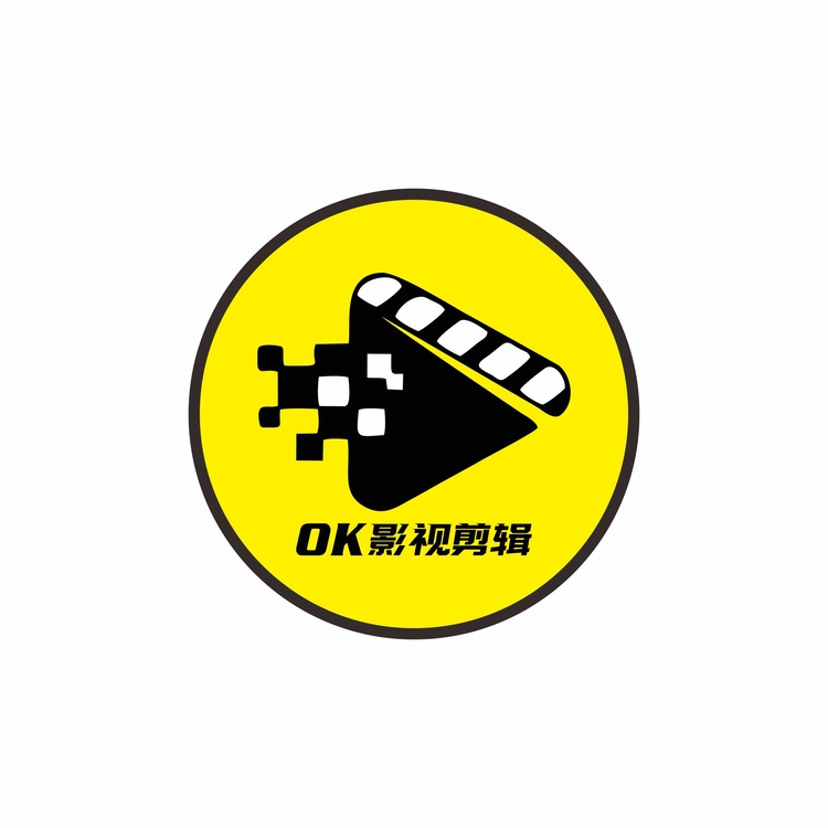 OK影视剪辑logo