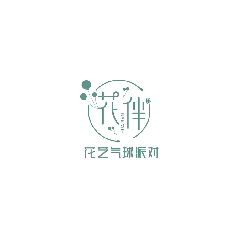 花伴花艺logo