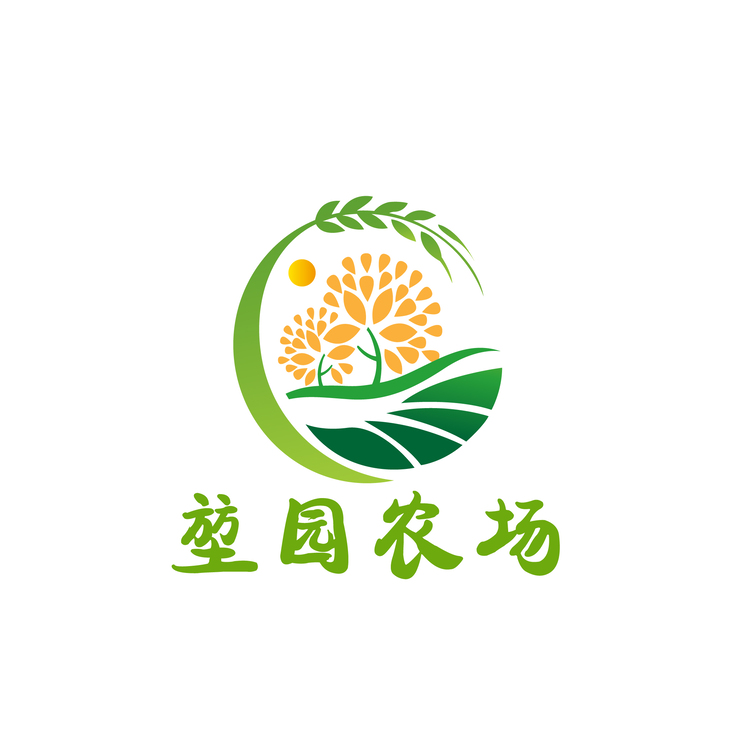 堃园农场logo