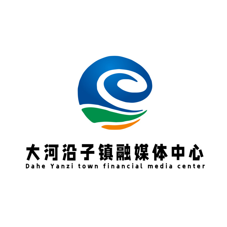 大河沿子镇融媒体中心logo