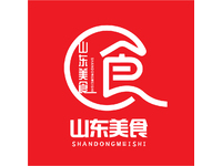 山东美食艺术字logo