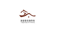 龙家美食logo