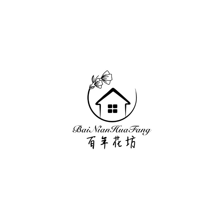 百年花坊logo