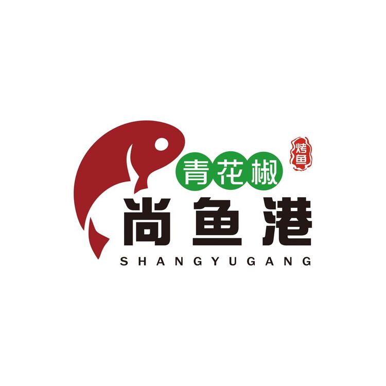 青花椒尚鱼港logo