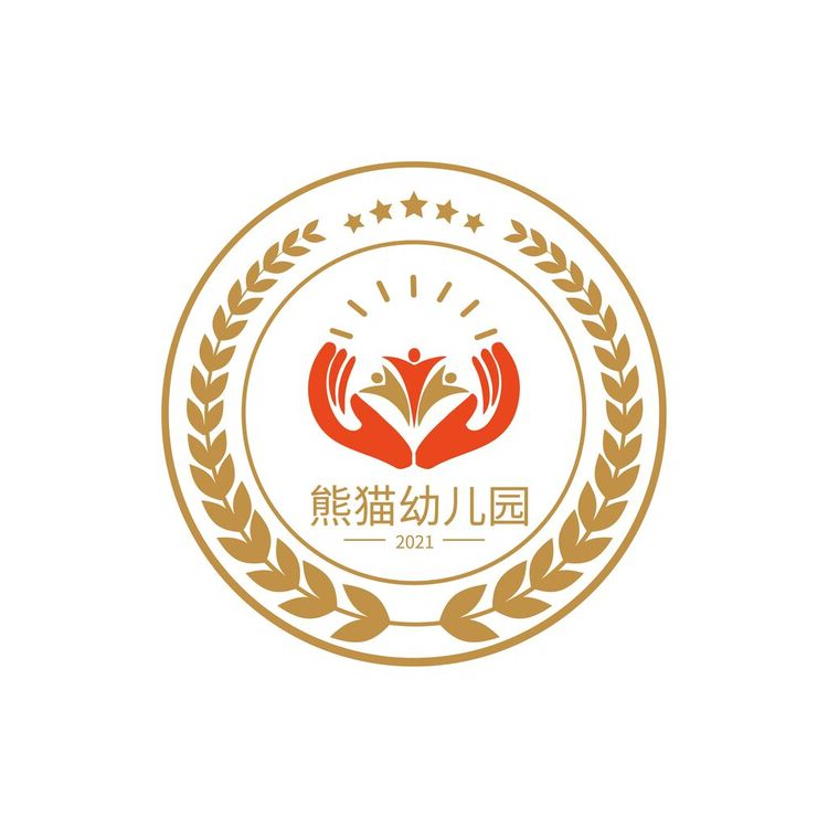 熊猫幼儿园logo