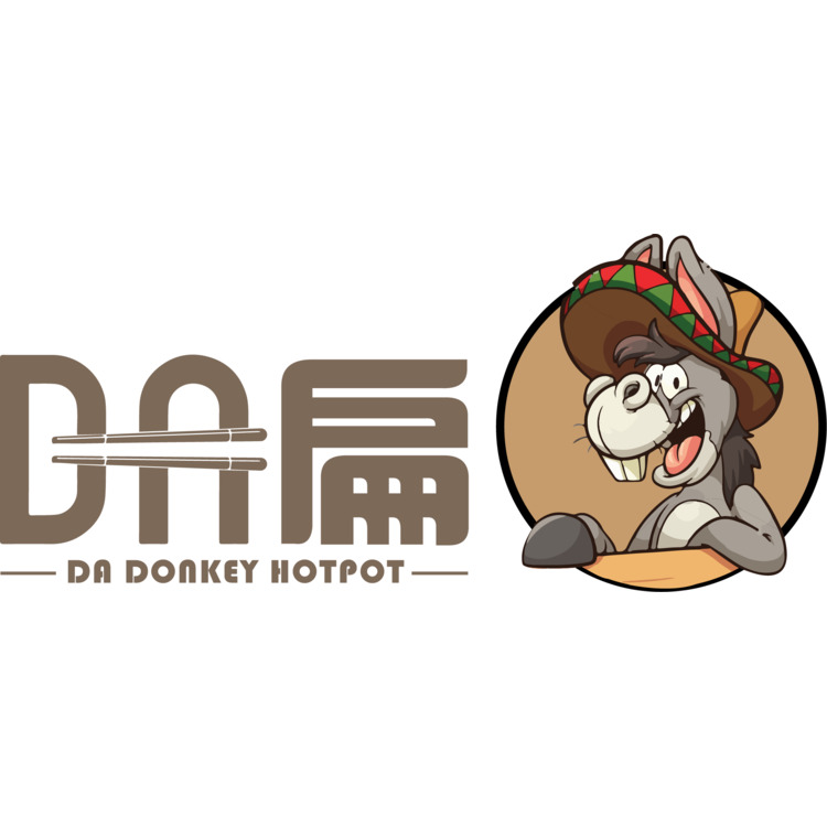 DA.扁驴火锅卡通logo