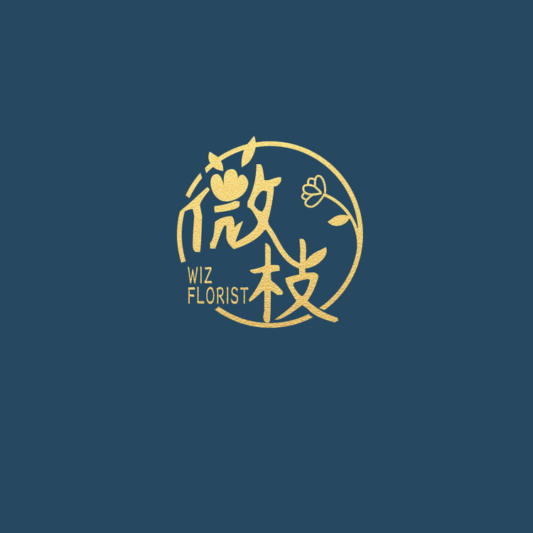 薇枝花艺logo