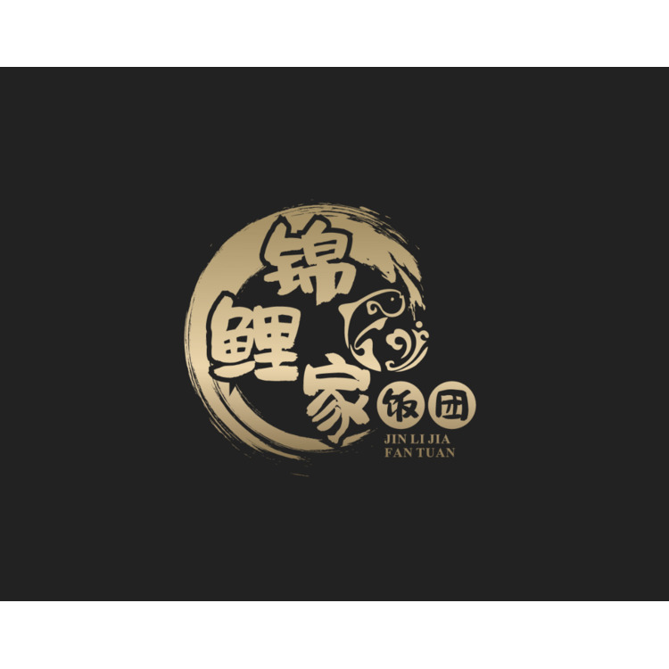 锦鲤家饭团logo