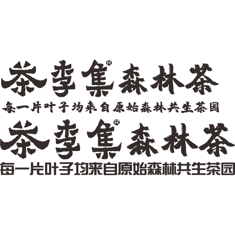 茶李集·森林茶logo