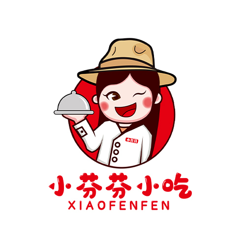 小芬芬小吃logo