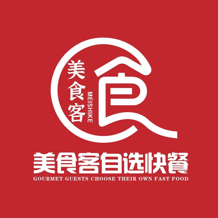 美食客自选快餐logo