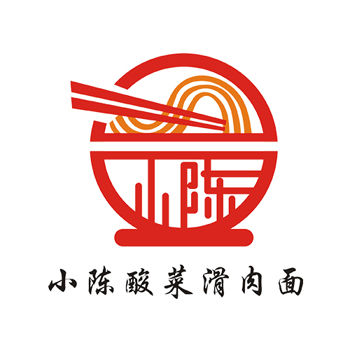 小陈酸菜滑肉面logo