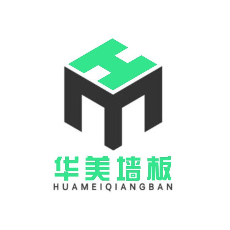 华美墙板logo