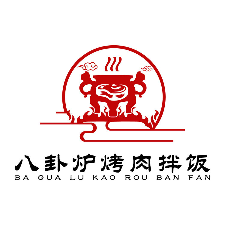 八卦炉烤肉拌饭logo