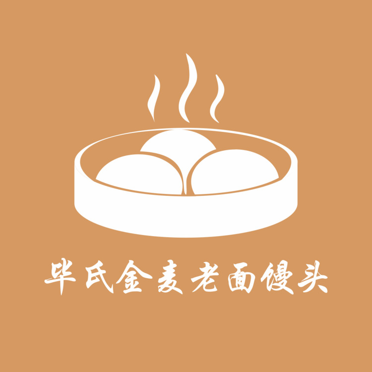 毕氏金麦老面馒头logo